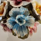 Bassano Ceramics Basket With Flowers, Italy 1950s thumbnail 23