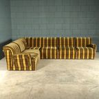 Midcentury Modulaire Zithoek/zitgroep – Velours – Jaren 70 thumbnail 5