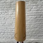 Vintage Vloerlamp - Teak Driepoot Voet - Droogbloemen Uniek thumbnail 4