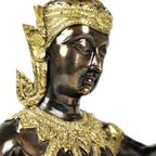 Brons Boeddha Sculptuur Beeld Thailand Gouden Khon Godin 23Cm thumbnail 3