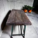 Vintage Industriële Werkbank / Sidetable / Keukeneiland thumbnail 12