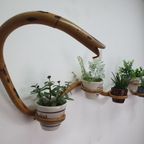 Plantenslang Rotan/bamboe. Plantenhouder Rohé/trio Noordwolde thumbnail 3