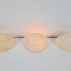 Set 3 Vintage Albast Natuursteen Wandlamp Spain Marmer ‘70 thumbnail 3