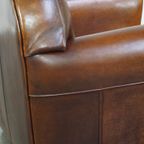 Comfortabele, Strak Afgewerkte, Gezellige Grote Schapenleren Design Armchair thumbnail 13