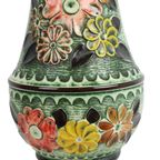 Vintage West Germany Kleurrijk Aardewerk Zeldzame Bloemen Vaas Bay 98-50 thumbnail 5