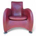 Montis / Gerard Van Den Berg / 1990s / Bordeaux Red Leather thumbnail 9