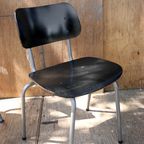 Alle Soorten Industrieel Vintage Zwarte Schoolstoelen thumbnail 7