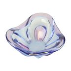 Vintage Murano Schaal Fruitschaal Blauw Paars Glas Sixties thumbnail 5