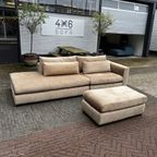 4x6 sofa - X2 Modulaire Bank Beige Velours thumbnail 6