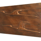 Vintage Wanddecoratie Vogels 'fly' Koper thumbnail 7