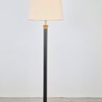 Regency Groen Leer Vloerlamp Goud Lamp Vintage Neoclassic thumbnail 20