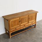 Brutalist Dressoir | Eiken | Sideboard | Jaren 60 | Deens (2) thumbnail 4