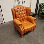 Chesterfield Lord Fauteuil – Golden Oak, Leer thumbnail 3