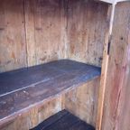 Stoere Geleefde Antiek Grenen 1 Deurs Kast Met Twee Planken, 100 Cm Breed thumbnail 15