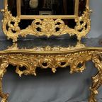 Console In Louis Xv-Stijl Met Spiegel. thumbnail 7