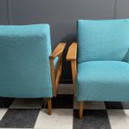 Set Of 2 Blue Vintage Relax Chairs 1960S thumbnail 7