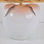 Vintage Appel Tafellamp Keramiek Wit Eclectic ‘70 Sculptuur thumbnail 5