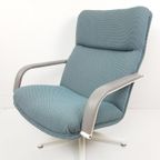 Vintage Artifort Draaifauteuil | De Ploeg Stof 'Grape' thumbnail 12