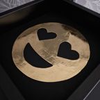 Love Smiley Verguld 23Ct Goud In Lijst thumbnail 2