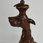 Handgesneden Houten Windhondbeeld - 20e Eeuw thumbnail 15