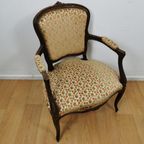 Brocante Vintage Franse Louis Xv Stoel, Fauteuil. 2405200 thumbnail 3