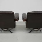 Vintage De Sede Ds-31 Draai Fauteuil In Bruin Leer thumbnail 9
