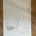 Pablo Picasso (1881-1973) Trous Femmes Nues Et Une Coupe D’anemones, Printed In Italy thumbnail 13
