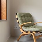Vintage Houten Kleppe Faureuil Uit Denemarken thumbnail 3