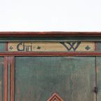 Antieke Beschilderde Bruidskast 1834 thumbnail 2