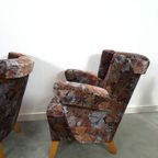 Set Bloemen Fauteuils Met Houten Poten thumbnail 18