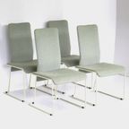 Set Van 4 Vintage Post Modern Design Eetkamerstoelen thumbnail 9