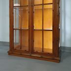 Faux Bamboo Vitrinekast Vintage Jonathan Adler Faux Bamboo Chippendale Style / Display Case thumbnail 11