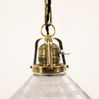 Art Deco Holophane Hanglamp Met Schakelaar thumbnail 3