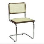 fonQ | Wave Eetkamerstoel Walnoot/chrome Set 2 thumbnail 2