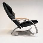 Lederen Bonaldo Swing Loungestoel Van Jochen Hoffman, 1990'S thumbnail 4