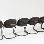 Vintage Eetkamer Stoelen Gastone Rinaldi Voor Thema Italy, Jaren 70, Set Van 6 thumbnail 9