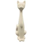 Longneck Kat Wit Keramiek 80´s thumbnail 2