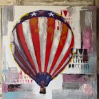Cobra Art. Balloon. Gesigneerd. Canvas. Acryl Werk. 1X1M thumbnail 12