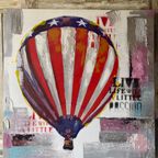 Cobra Art. Balloon. Gesigneerd. Canvas. Acryl Werk. 1X1M thumbnail 7