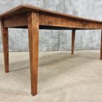 Oude Eikenhouten Eettafel Werktafel 90 X 200 Cm thumbnail 15