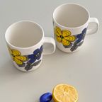 Marimekko Blue/Yellow Oiva Kestit thumbnail 5