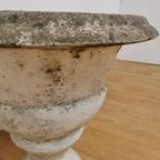 Brocante Franse Stenen Tuinvaas, Bloempot Tuinpot Steen 402 thumbnail 11