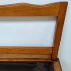 Vintage Franse Houten Klep Bank Halbank Eetkamerbank 109 thumbnail 17