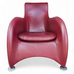 Montis / Gerard Van Den Berg / 1990s / Bordeaux Red Leather thumbnail 4