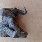 2x Beeld Olifant Sculpture Ornament Moederdag thumbnail 6