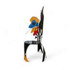 Decorative Wooden Wing Chair 1980s thumbnail 3