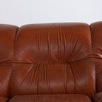 Mid-Century 3-Seats Leather Sofa From 1960S, Italy thumbnail 14