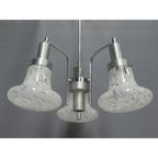 Vintage Hanglamp Met 3 Gewolkte Glazen Kappen thumbnail 11