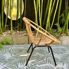 Rohé Noordwolde Rotan Bamboe Fauteuil 1960 thumbnail 20