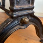 Vintage Bistro Tafeltje Eiken Blad Tuintafel Café Eettafeltje Frans thumbnail 12